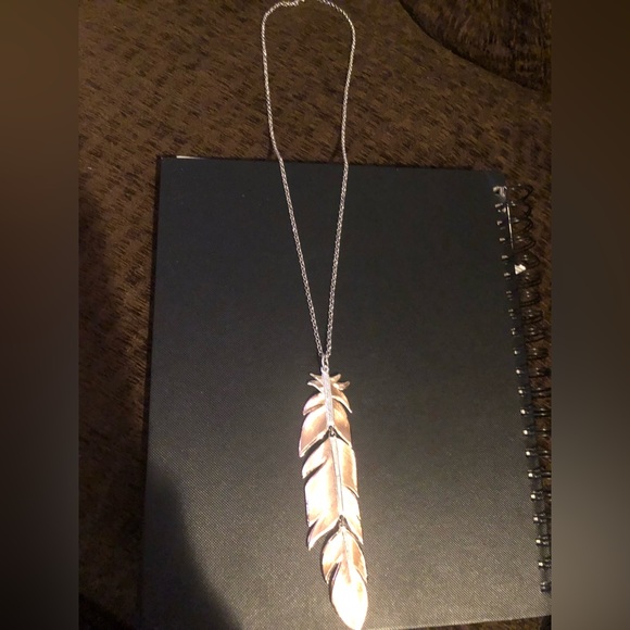 Montana Silversmiths Jewelry - Used/worn Sunlit Phoenix feather necklace ~ Montana Silversmiths